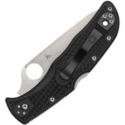 Spyderco Endela Lockback Blue Line (Black) (3.5" Satin) [C243FPSBKBL] - Image 2