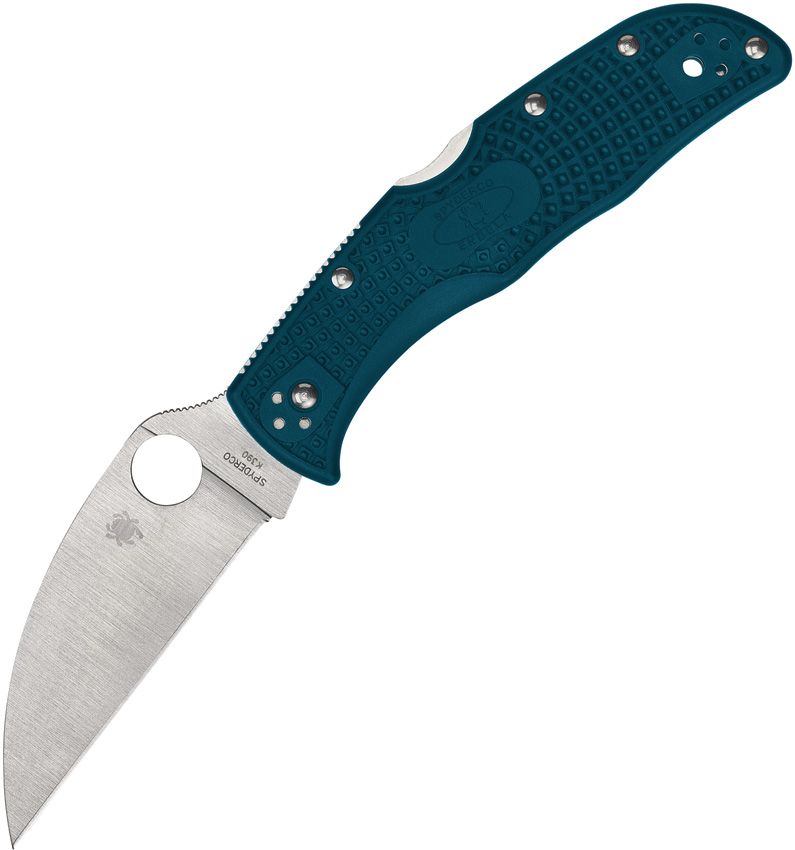 Spyderco Endela Lightweight Lockback (Blue) (3.5" Satin) [C243FPWK390]