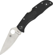Spyderco Endela Lockback (Black) (3.5" Satin) [C243PBK]