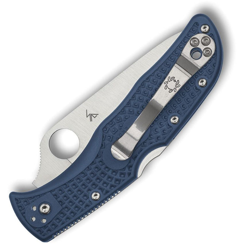 Spyderco Endela Lockback CPM SPY27 (Blue) (3.38" Satin) [C243PCBL] - Image 2