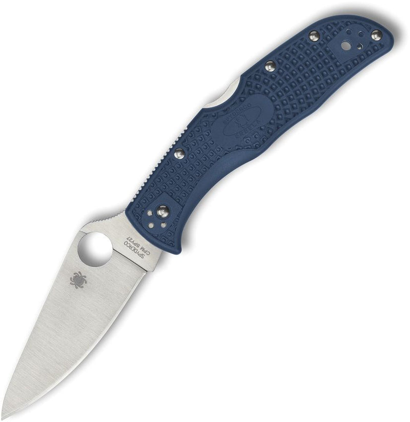 Spyderco Endela Lockback CPM SPY27 (Blue) (3.38" Satin) [C243PCBL]
