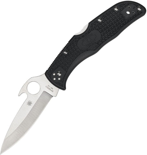 Spyderco Endela Lockback Black (Black) (3.5" Satin) [C243PGYW]