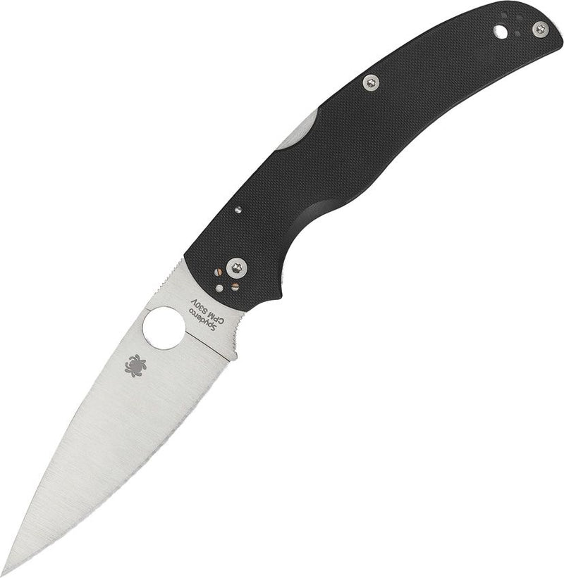 Spyderco Native Chief Lockback (Black) (4" Satin) [C244GP]