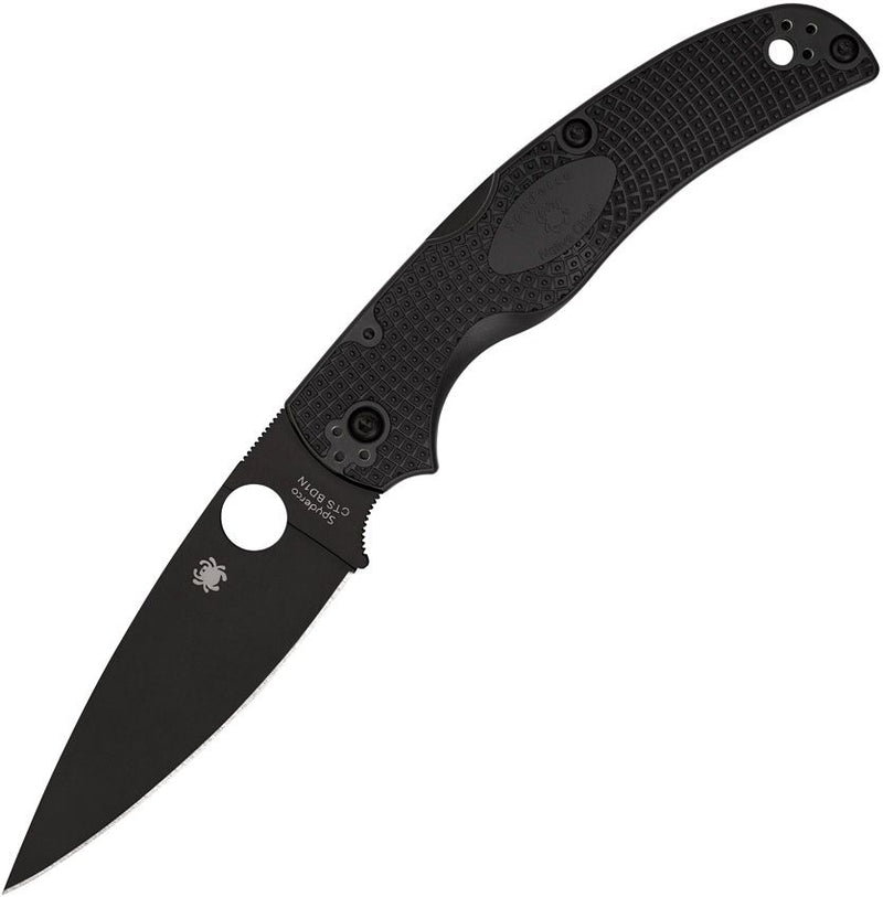 Spyderco Native Chief Lockback DLC (Black) (4" Black) [C244PBBK]