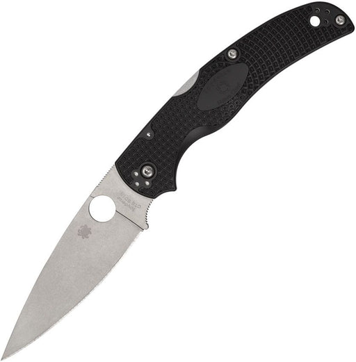 Spyderco Native Chief Lockback (Black) (4" Satin) [C244PBK]