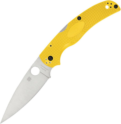 Spyderco Native Chief Lockback Salt Ylw (Yellow) (4" Satin) [C244PYL]