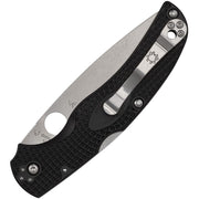 Spyderco Native Chief Lockback Serr (Black) (4" Satin) [C244SBK] - Image 2