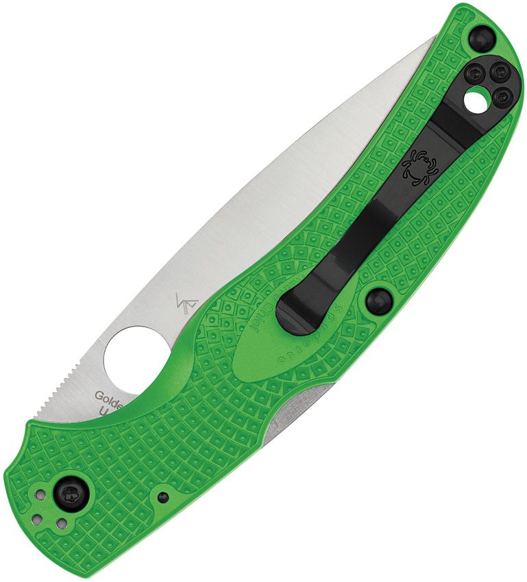 Spyderco Native Chief Lockback Salt Grn (Green) (4" Satin) [C244SGR]