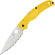 Spyderco Native Chief Lockback Salt Ylw (Yellow) (4" Satin) [C244SYL]