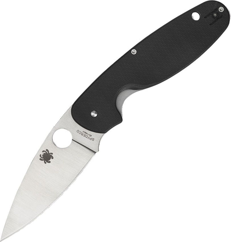 Spyderco Emphasis Linerlock (Black) (3.63" Satin) [C245GP]