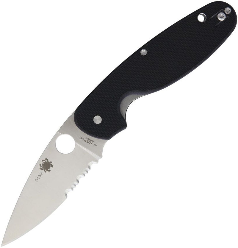 Spyderco Emphasis Linerlock (Black) (3.63" Satin) [C245GPS]