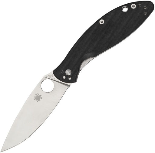 Spyderco Astute Linerlock (Black) (3" Satin) [C252GP]