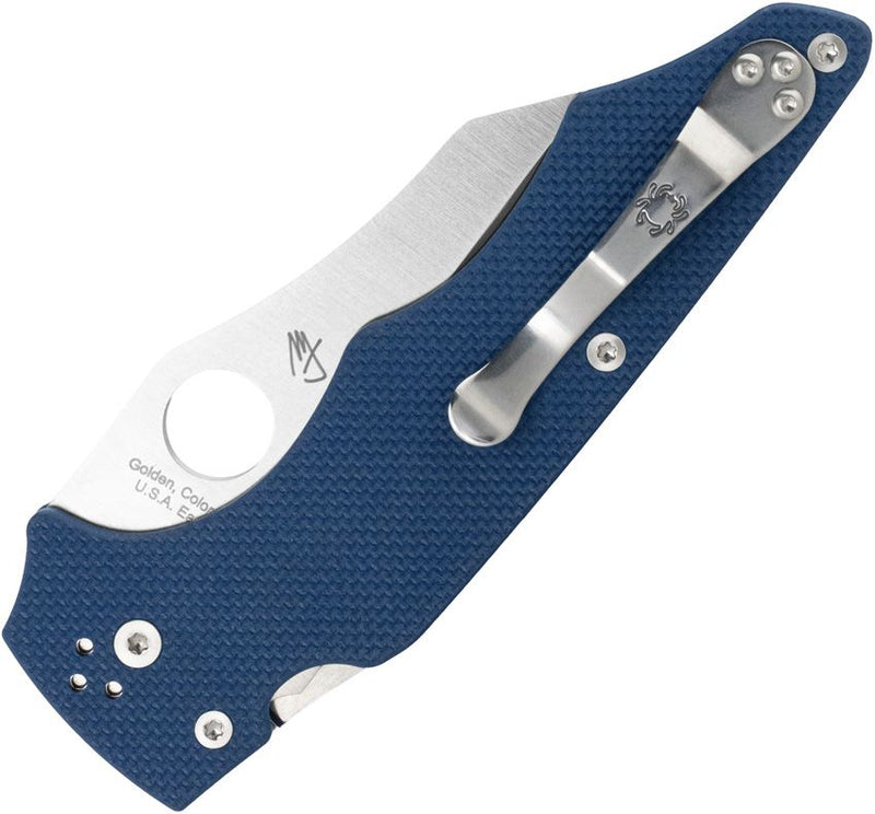 Spyderco Yojumbo Compression Lock (Blue) (4" Satin) [C253GPCBL]