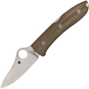 Spyderco SpyOpera Lockback Brown (Brown) (2.88" Satin) [C255CMP]