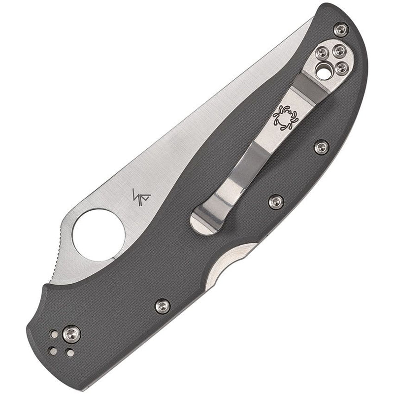 Spyderco Stretch 2 XL Lockback Gray (Gray) (4" Satin) [C258GPGYCW] - Image 2