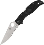 Spyderco Stretch 2 XL Lockback (Black) (4" Satin) [C258PSBK]