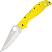 Spyderco Stretch 2 XL Lockback Yellow (Yellow) (4" Satin) [C258PYL]