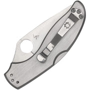 Spyderco Uptern Lockback (Stainless) (2.88" Satin) [C261PS] - Image 2