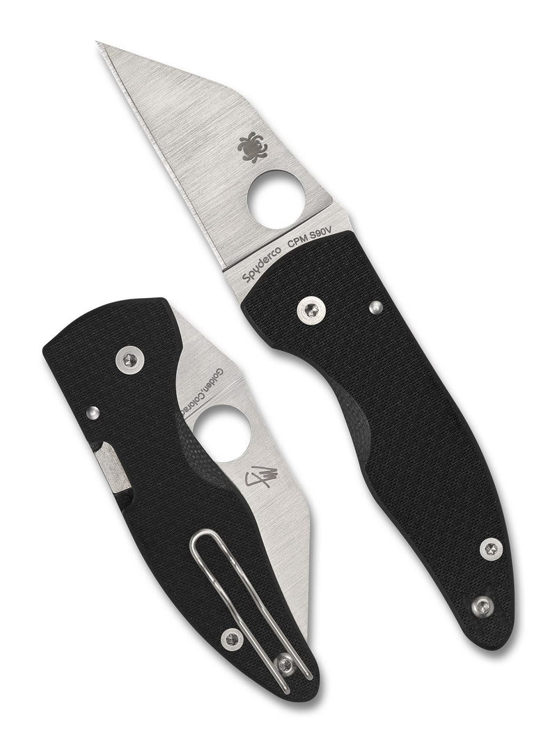 Spyderco MicroJimbo Carbon Fiber CPM S90V Sprint Run Folding Knife [C264CFP] - product view 1