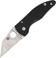 Spyderco MicroJimbo Compression Lock (Black) (2.5" Satin) [C264GP]