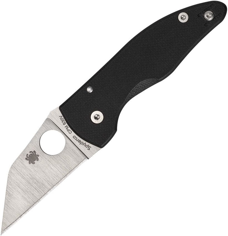 Spyderco MicroJimbo Compression Lock (Black) (2.5" Satin) [C264GP]