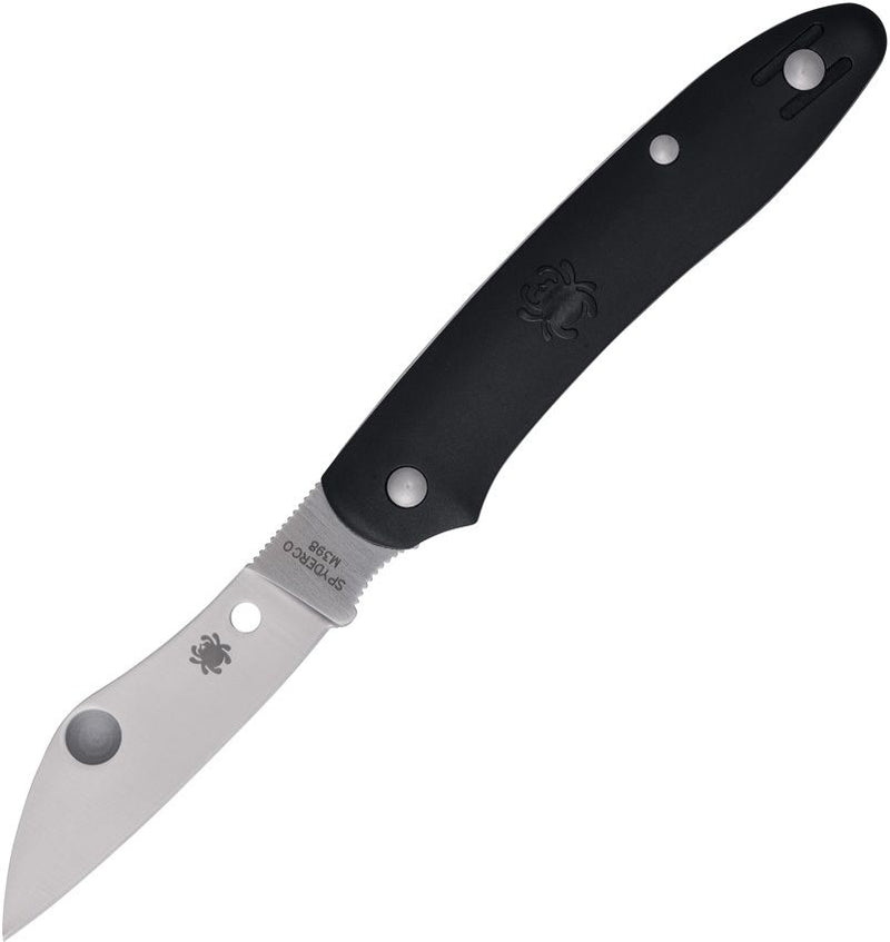 Spyderco Large Roadie Folder Black (Black) (2.75" Satin) [C267BKP]