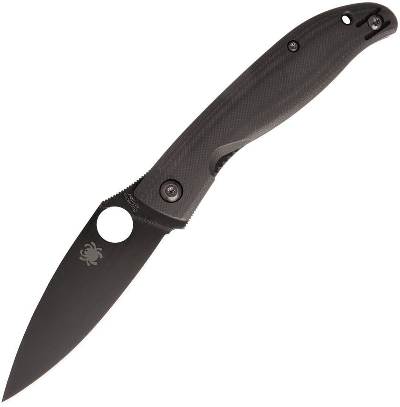 Spyderco Mantra 4 Linerlock Blk (Black) (3.25" Black) [C274GBBKP]