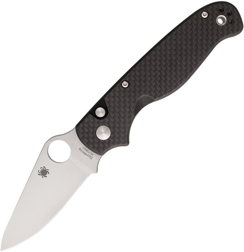 Spyderco ButtonUP Button Lock CF (3.25" Satin) [C275CFP]