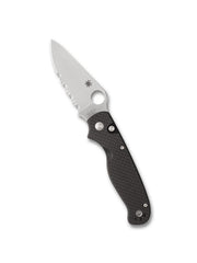 Spyderco ButtonUp Black Carbon Fiber/G10 Laminate Satin CombinationEdge Folding Knife [C275CFPS] - product view 3