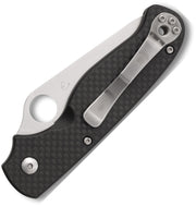 Spyderco ButtonUp Black Carbon Fiber/G10 Laminate Satin CombinationEdge Folding Knife [C275CFPS] - product view 4