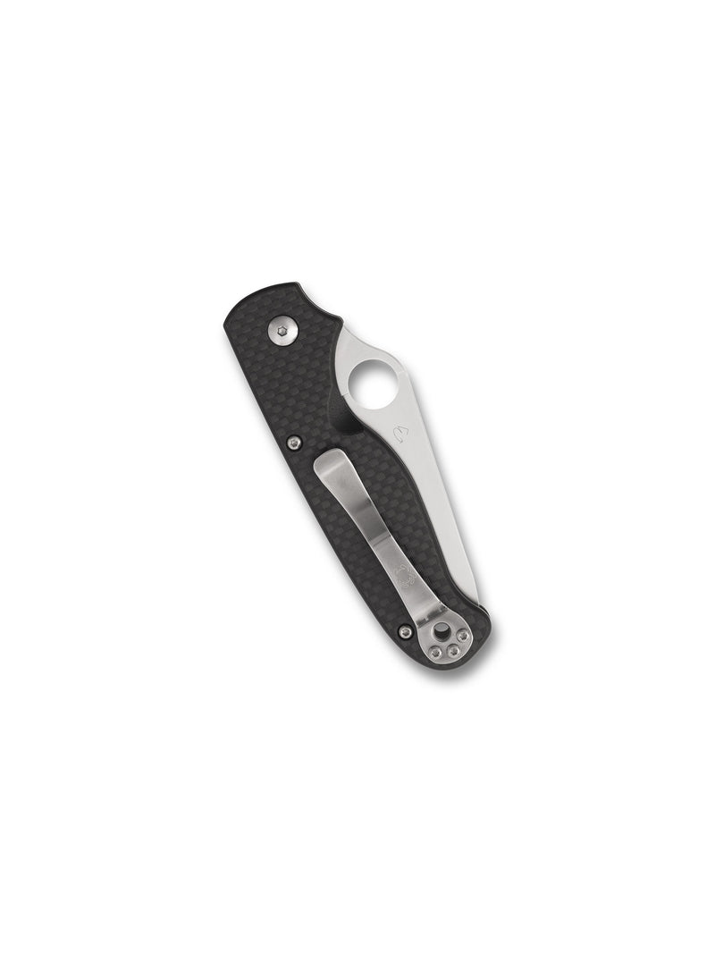 Spyderco ButtonUp Black Carbon Fiber/G10 Laminate Satin CombinationEdge Folding Knife [C275CFPS] - product view 5