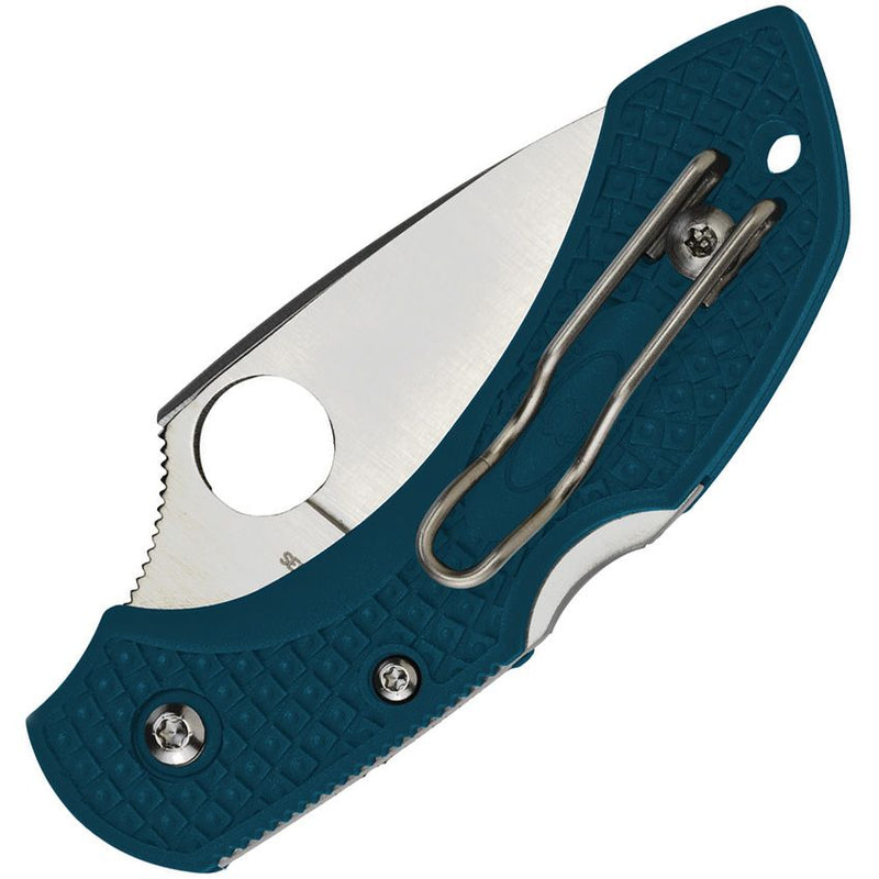 Spyderco Dragonfly 2 Lockback Blue (Blue) (2.25" Satin) [C28FP2K390] - Image 2