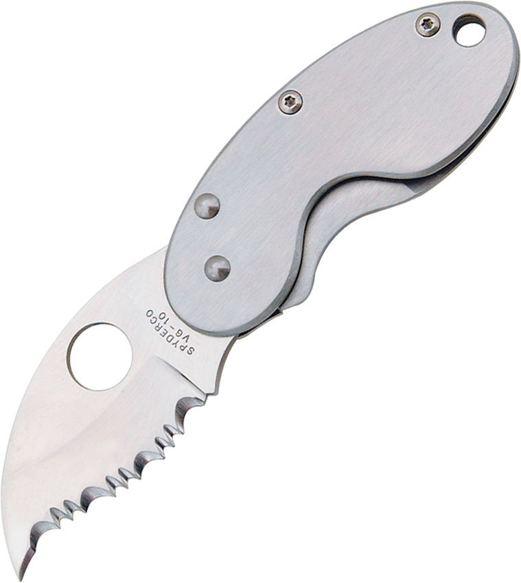 Spyderco Cricket (Stainless) (10" Satin) [C29S]