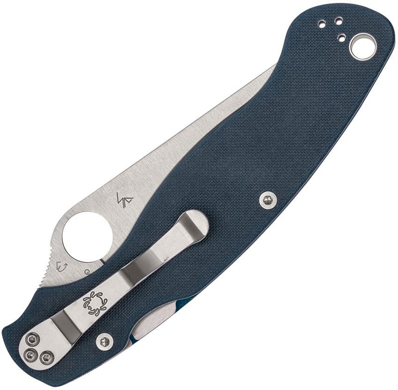 Spyderco Military 2 Compression Cobalt (Blue) (4" Satin) [C36GPCBL2] - Image 2