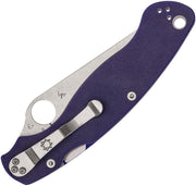 Spyderco Military 2 Linerlock Dark Blue (Blue) (4" Satin) [C36GPDBL2] - Image 2