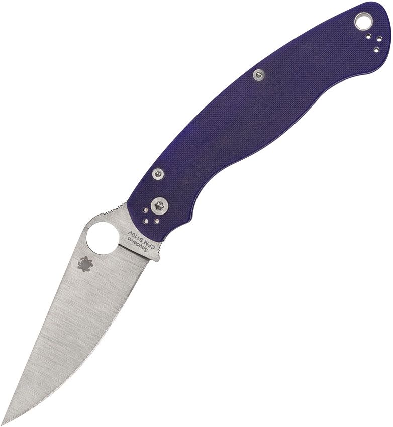 Spyderco Military 2 Linerlock Dark Blue (Blue) (4" Satin) [C36GPDBL2]
