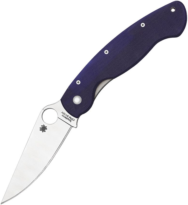 Spyderco Military Model Dark Blue (Blue) (5.5" Satin) [C36GPDBL]