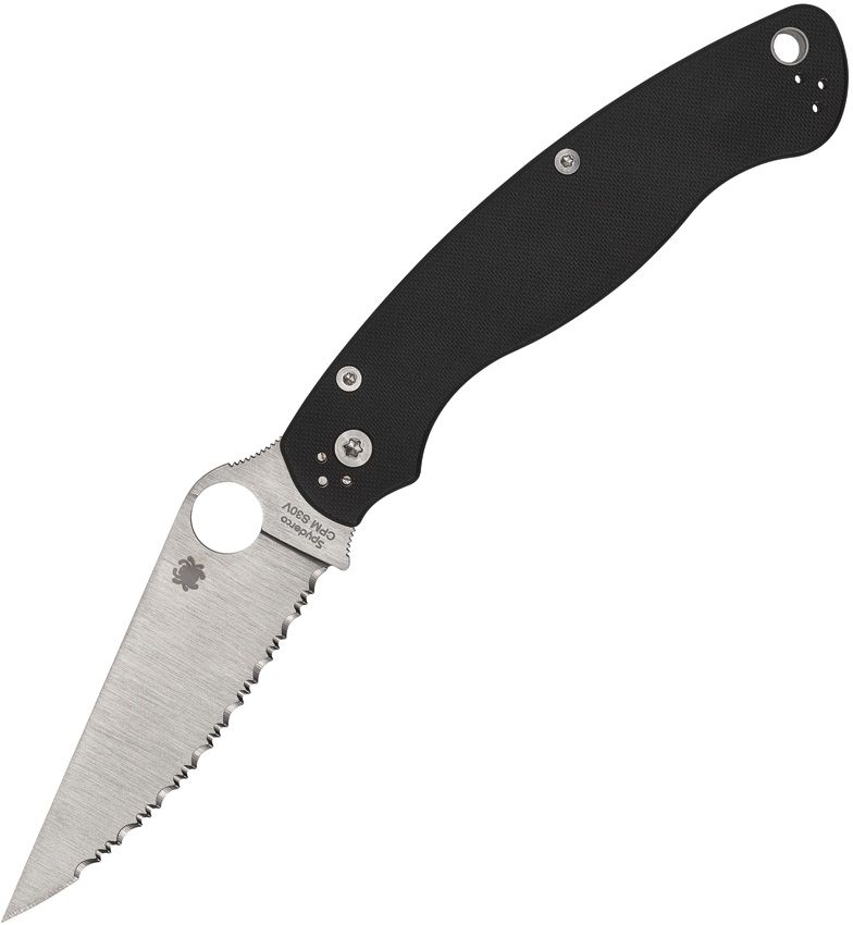 Spyderco Military 2 Linerlock Black (Black) (4" Satin) [C36GS2]