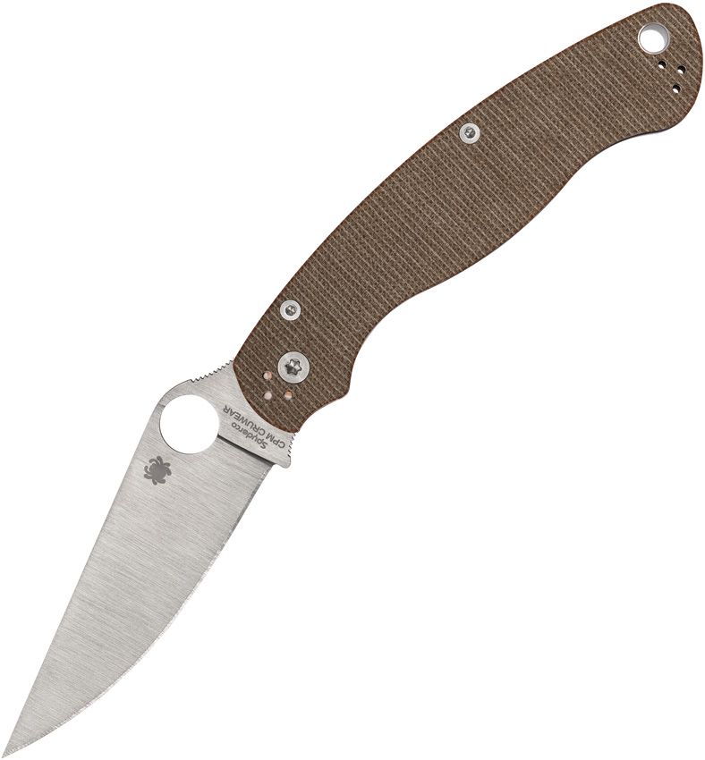 Spyderco Military 2 Compression Lock Br (Brown) (4" Satin) [C36MPCW2]