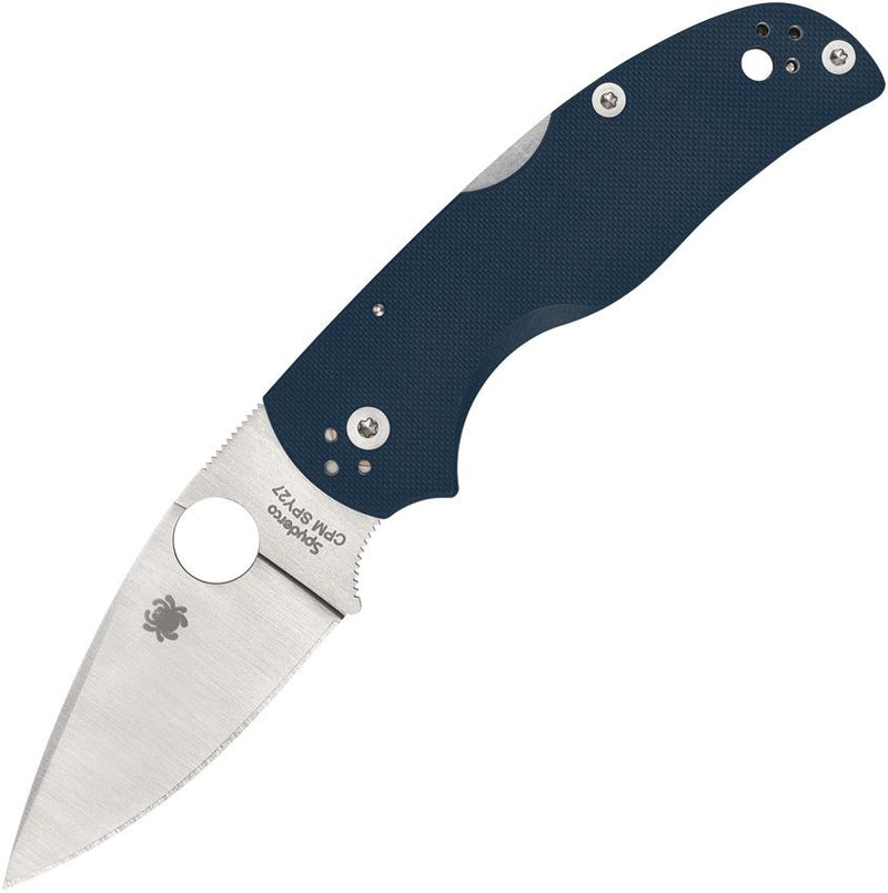 Spyderco Native 5 Lockback Blue Spy27 (Blue) (3" Satin) [C41GPCBL5]
