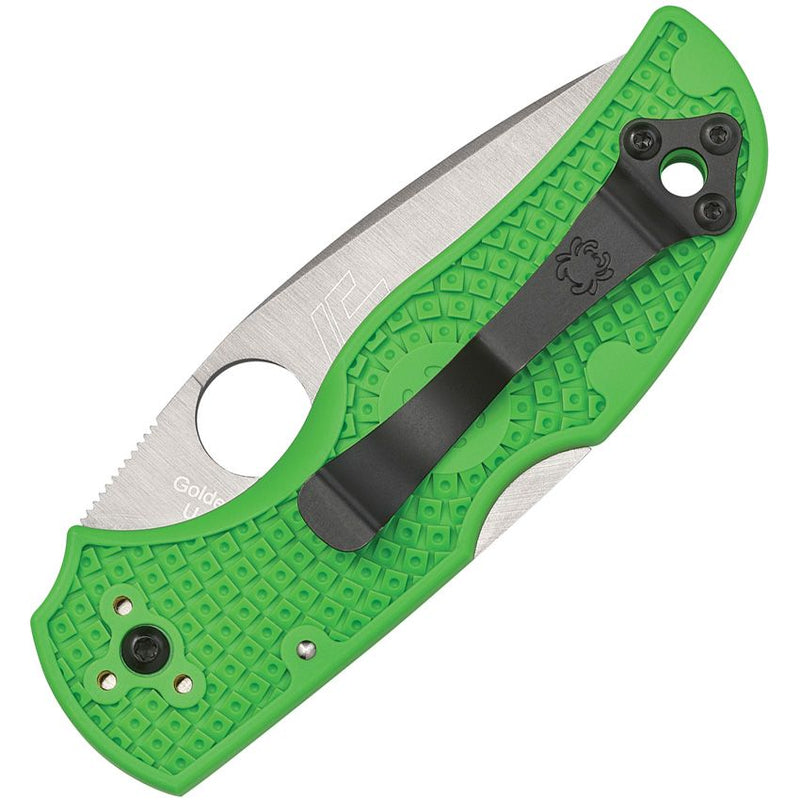 Spyderco Native 5 Salt Lockback Green (Green) (3" Satin) [C41PGR5] - Image 2