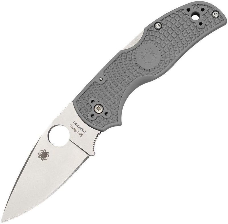 Spyderco Native 5 Lockback Maxamet (Gray) (3" Satin) [C41PGY5]