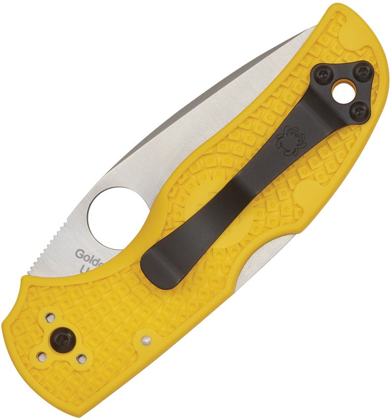 Spyderco Native 5 Salt Lockback Yellow (Yellow) (3" Satin) [C41PYL5] - Image 2