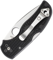 Spyderco Native 5 Lockback Serrated (Black) (3" Satin) [C41SBK5] - Image 2