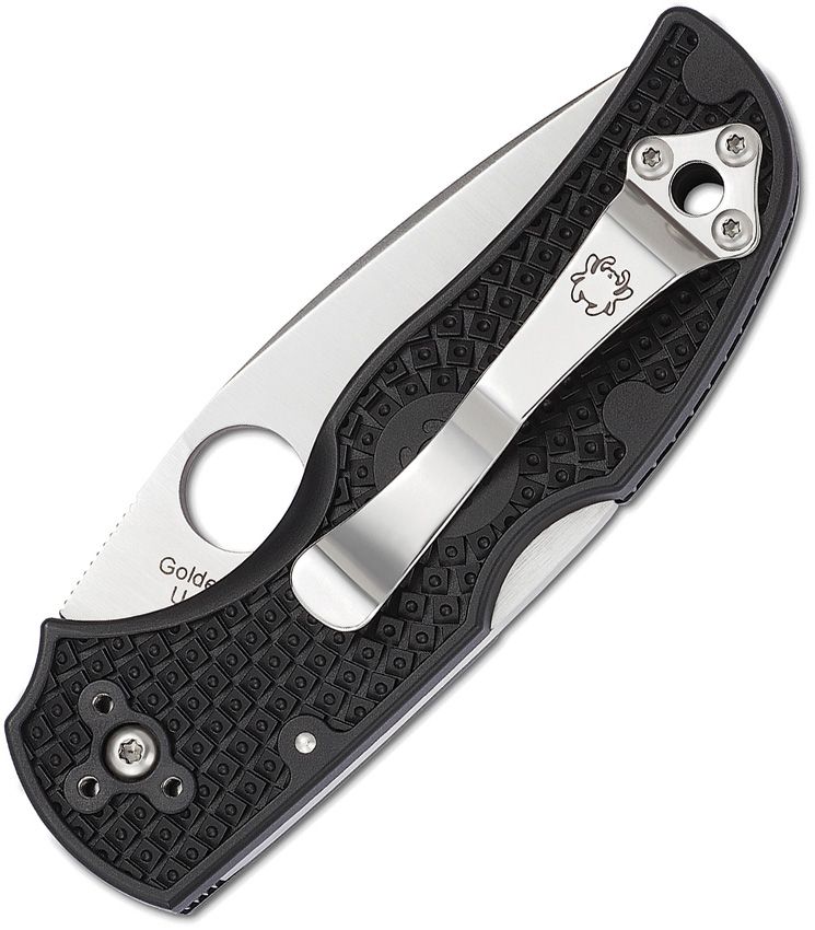 Spyderco Native 5 Lockback Serrated (Black) (3" Satin) [C41SBK5] - Image 2
