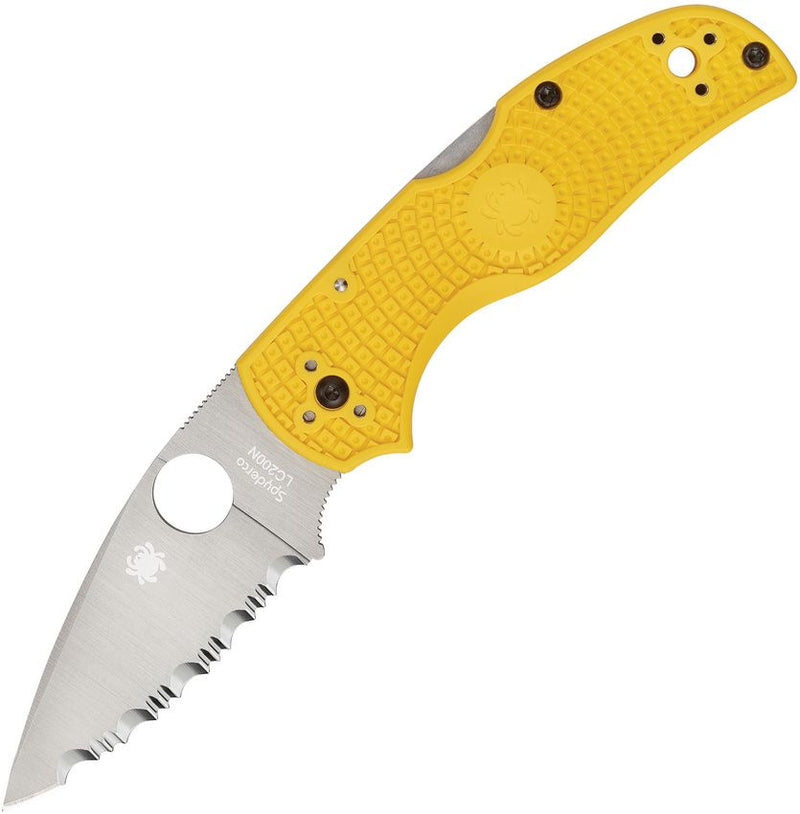 Spyderco Native 5 Lockback Salt (Yellow) (3" Satin) [C41SYL5]