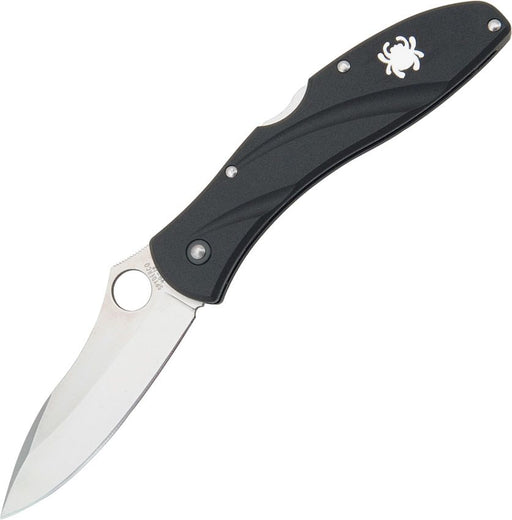 Spyderco Centofante III Lockback (Black) (3.5" Satin) [C66PBK3]