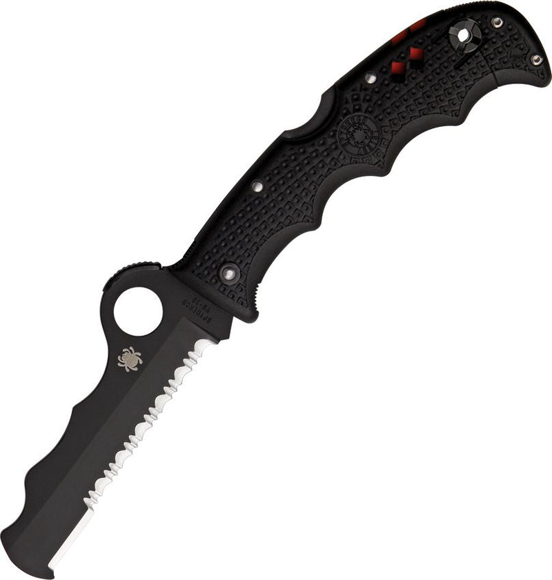 Spyderco Assist Lockback Black (Black) (3.75" Satin) [C79PSBBK]