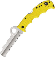Spyderco Assist Lockback Salt (Yellow) (3.75" Satin) [C79PSYL]