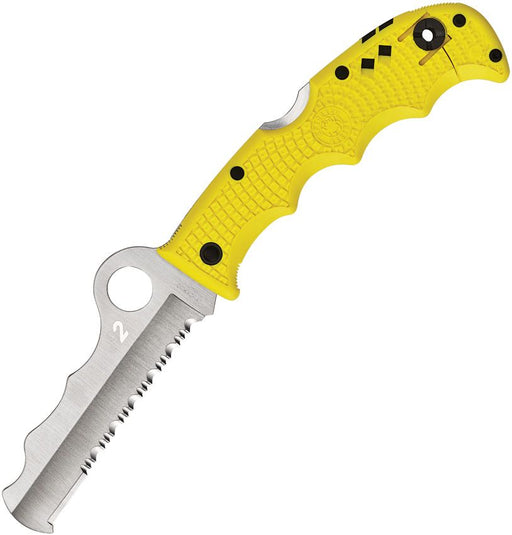Spyderco Assist Lockback Salt (Yellow) (3.75" Satin) [C79PSYL]